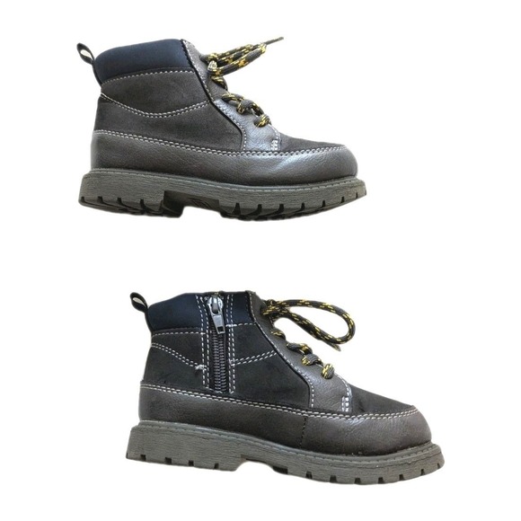 Carter's Boy's Girl's Unisex Trail Hiking Boots Grey Toddler High Shoes Size 9M - Picture 6 of 9